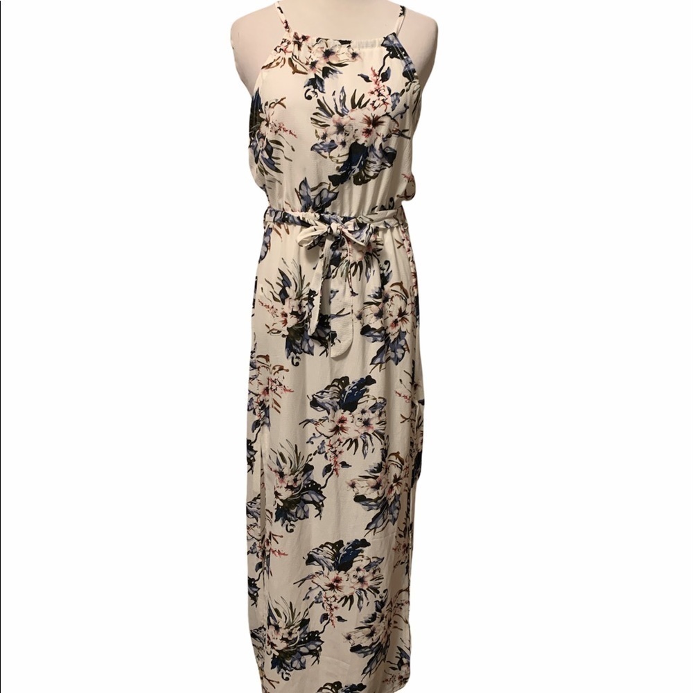 Halter top maxi dress, both sides have slits,  new